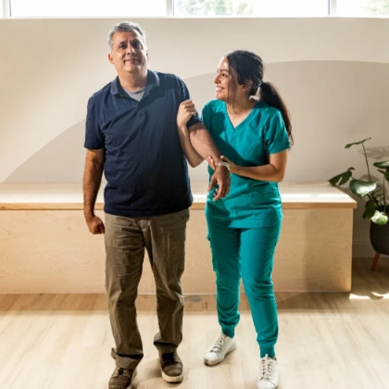 Female physiotherapist for home physiotherapy